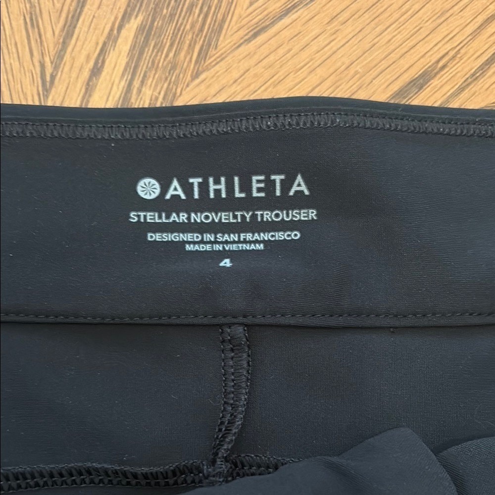 Athleta Black Pants with Red Accents - Picture 3 of 3